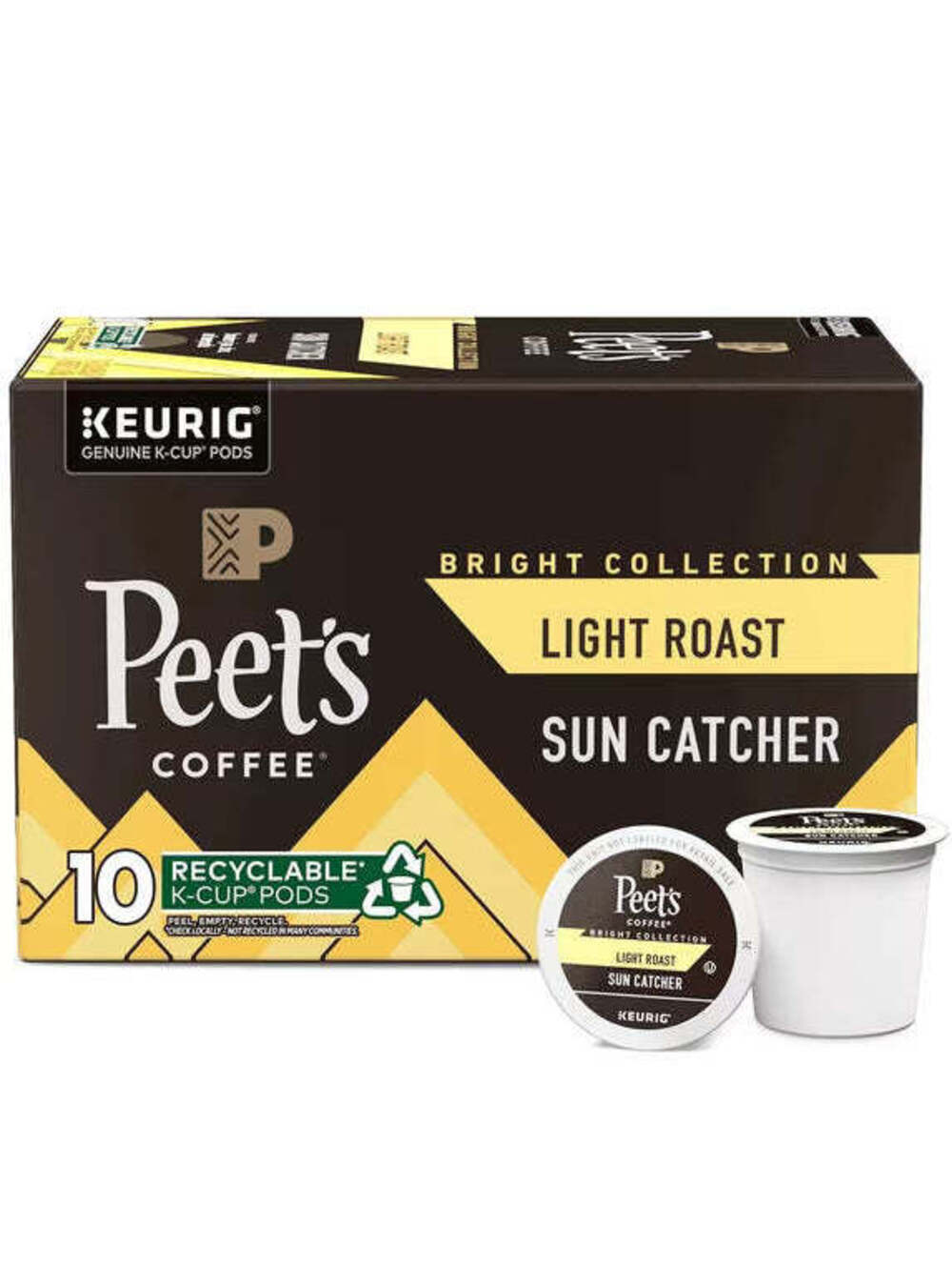 Peet’s Sun Catcher Light Roast K-Cup Coffee Pods – 10 Count